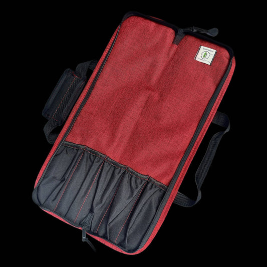 Preservation Heather Red Knife Roll - 5 Pocket