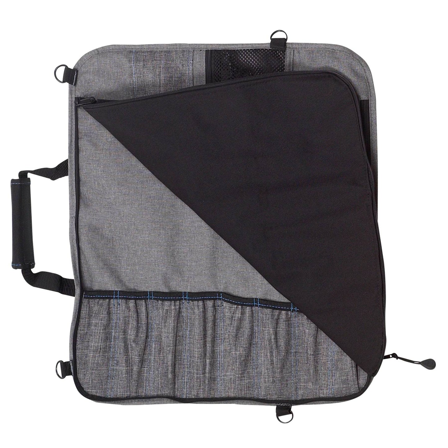 Preservation Heather Gray Knife Roll - 8 Pocket