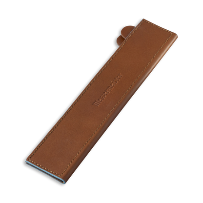 Saddle Brown Leather Magnetic Edge-Guard - 10.5"
