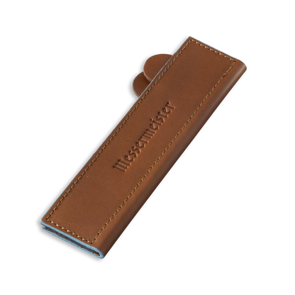 Saddle Brown Leather Magnetic Edge-Guard - 6.5"