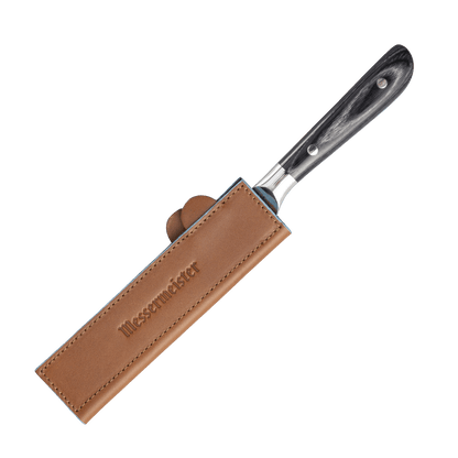 Saddle Brown Leather Magnetic Edge-Guard - 6.5"