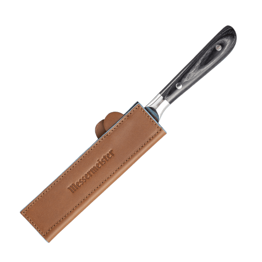 Saddle Brown Leather Magnetic Edge-Guard - 6.5"