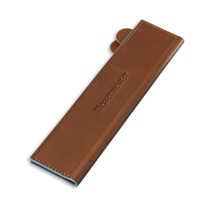 Saddle Brown Leather Magnetic Edge-Guard - 8.5"