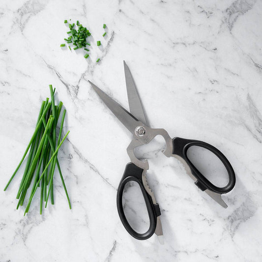 Black Take-Apart Kitchen Scissors - 8"