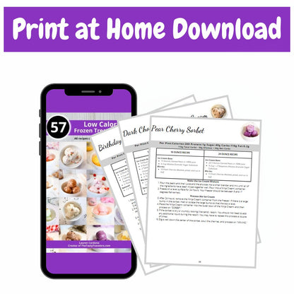 57 Low Calorie Ninja Creami Recipes-Print at Home Download