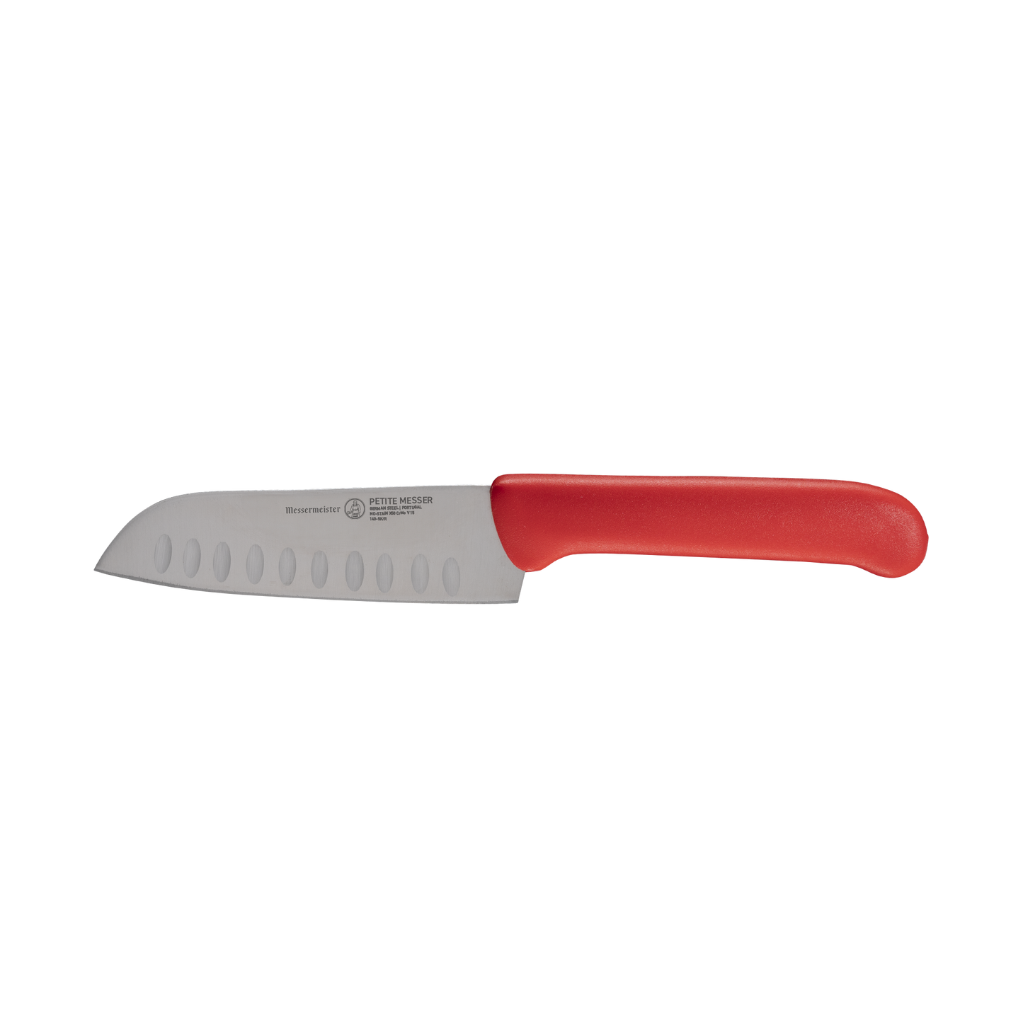 Petite Messer Red Kullens Santoku Knife - 5"