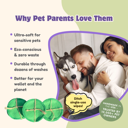 4-ALL PETS REUSABLE COTTON PADS