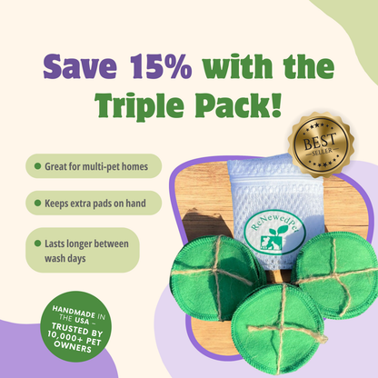 4-ALL PETS REUSABLE COTTON PADS