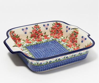 9x9 Polish Pottery Square Baker