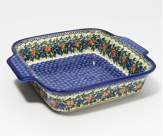 9x9 Polish Pottery Square Baker