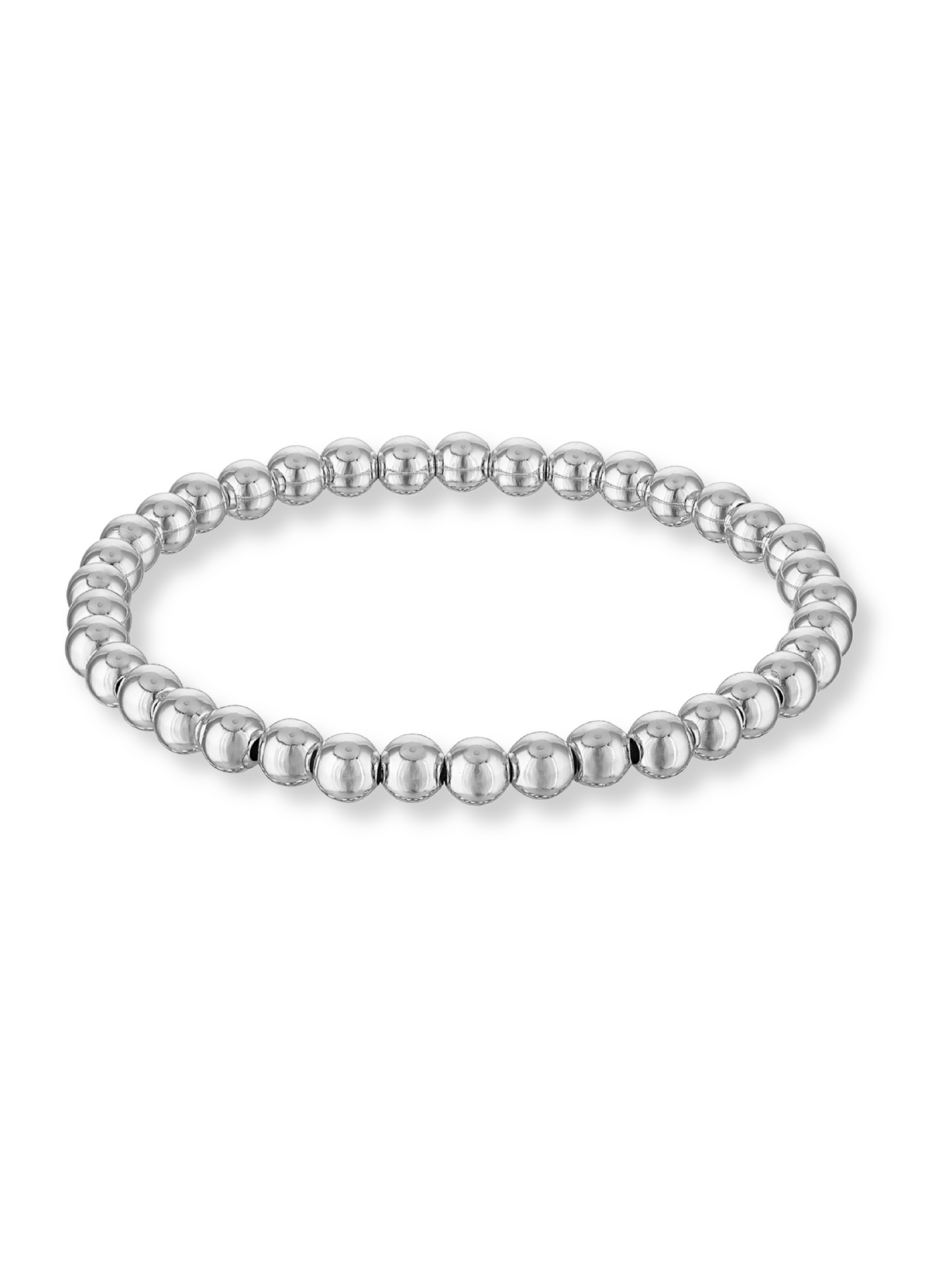 Silver Stretch Bead Bracelet