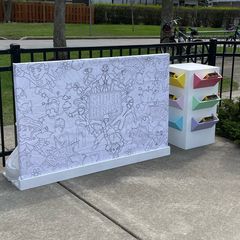 Super Hero Coloring Tablecloth