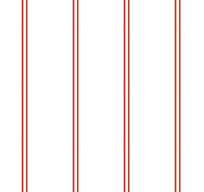 Everyday Lou Double Stripe - Red
