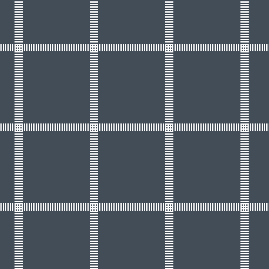 Picnic Rockwell Grid - Navy