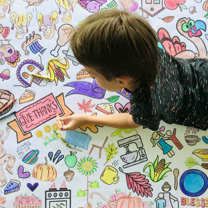 Thanksgiving Coloring Tablecloth