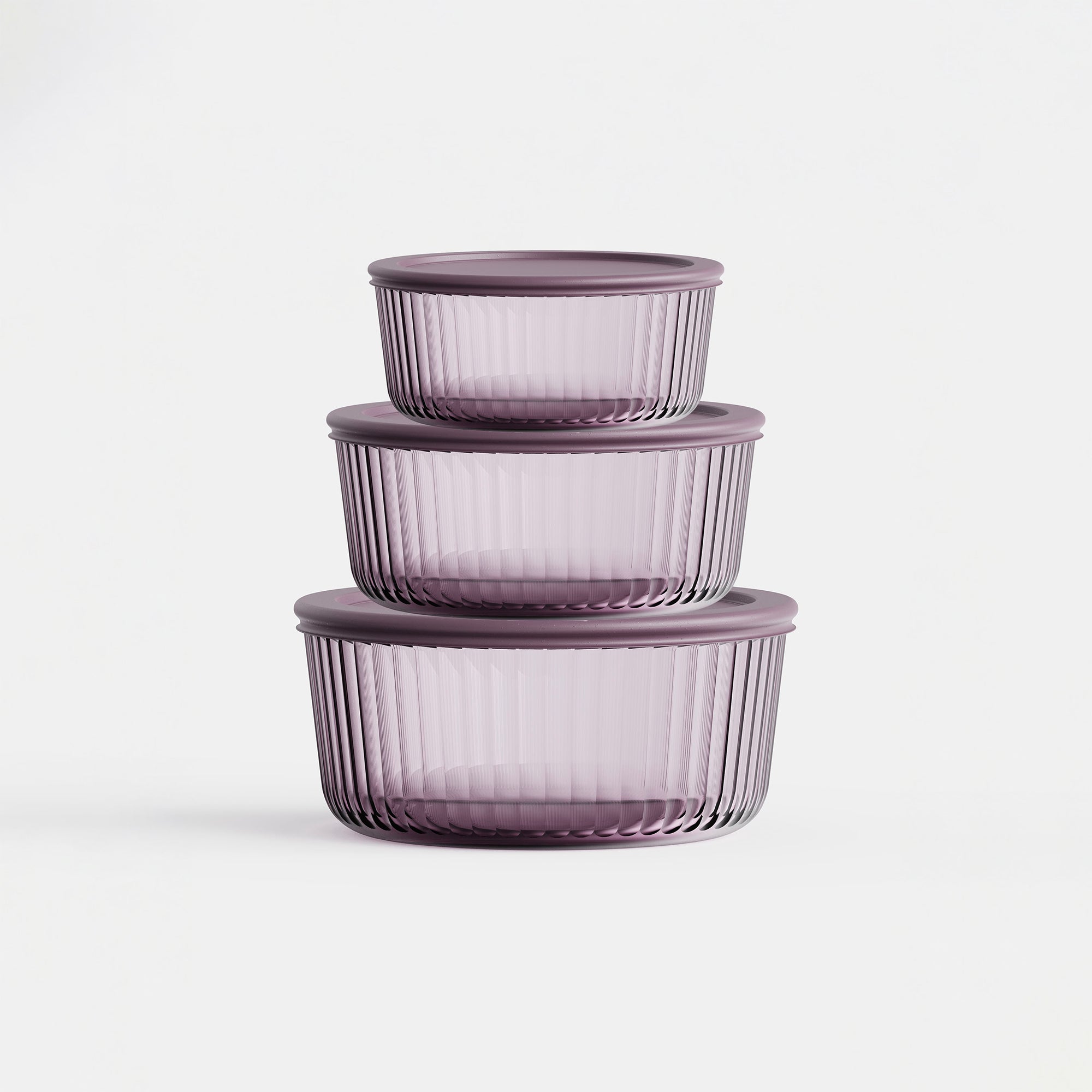Tinted Round Container Set