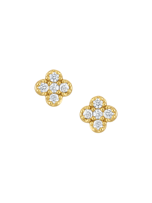 Vivienne Quatrefoil Stud Earring