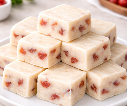 Handmade White Chocolate Strawberry Fudge | Meem's Fudge Shoppe