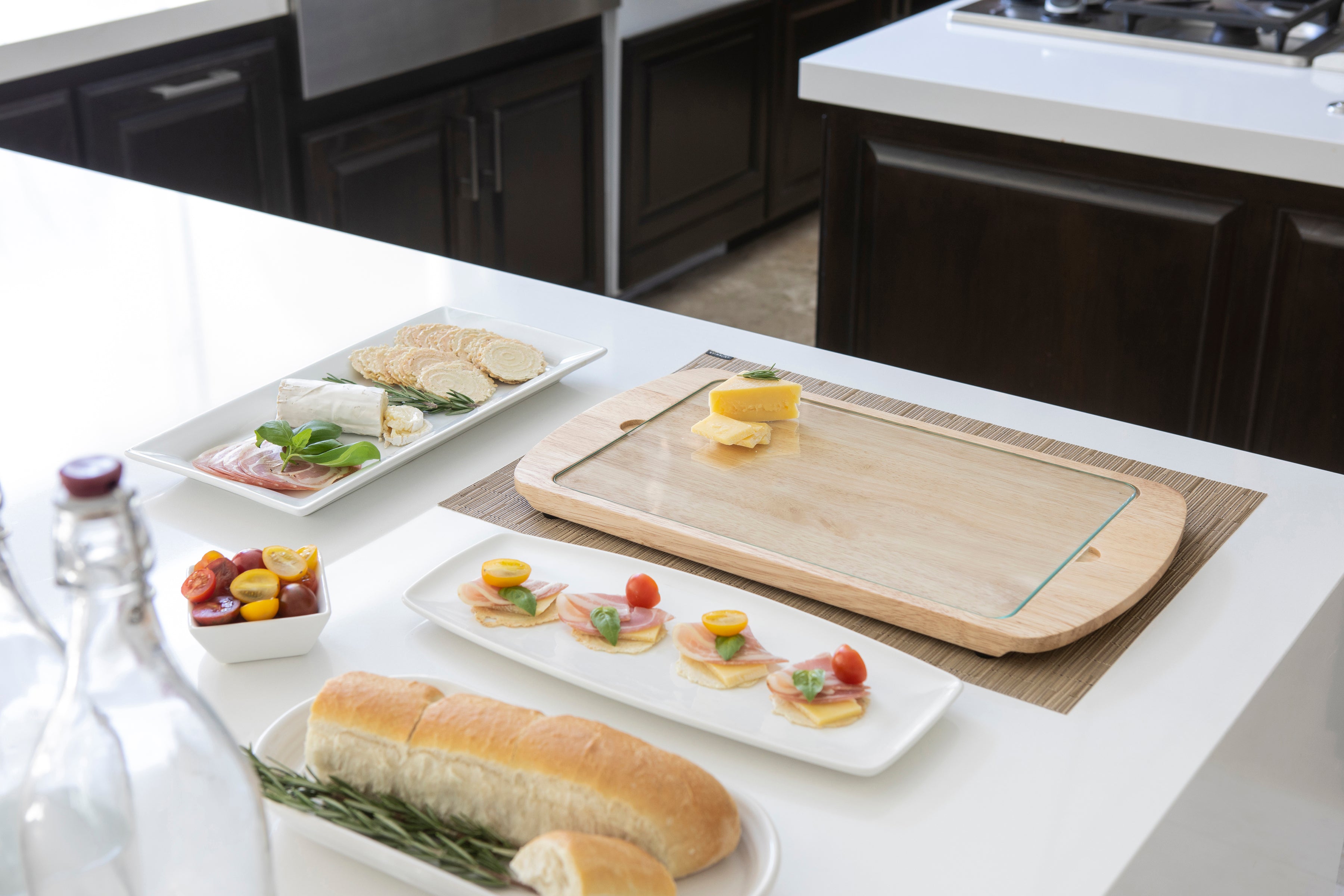 Billboard Glass Top Serving Tray