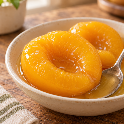 Vanilla Bean Peaches in Syrup | 32 oz