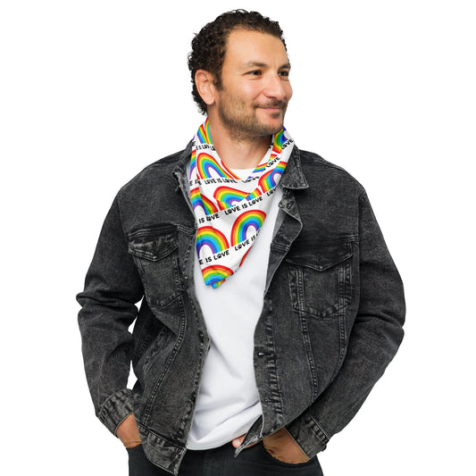 Love is Love all-over print bandana
