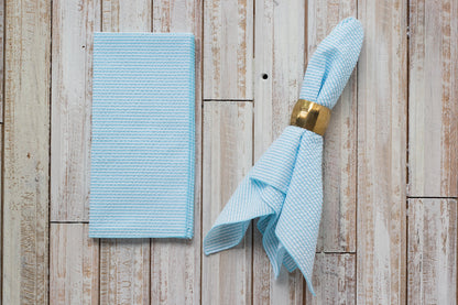 Seersucker Dinner Napkins, set of 4