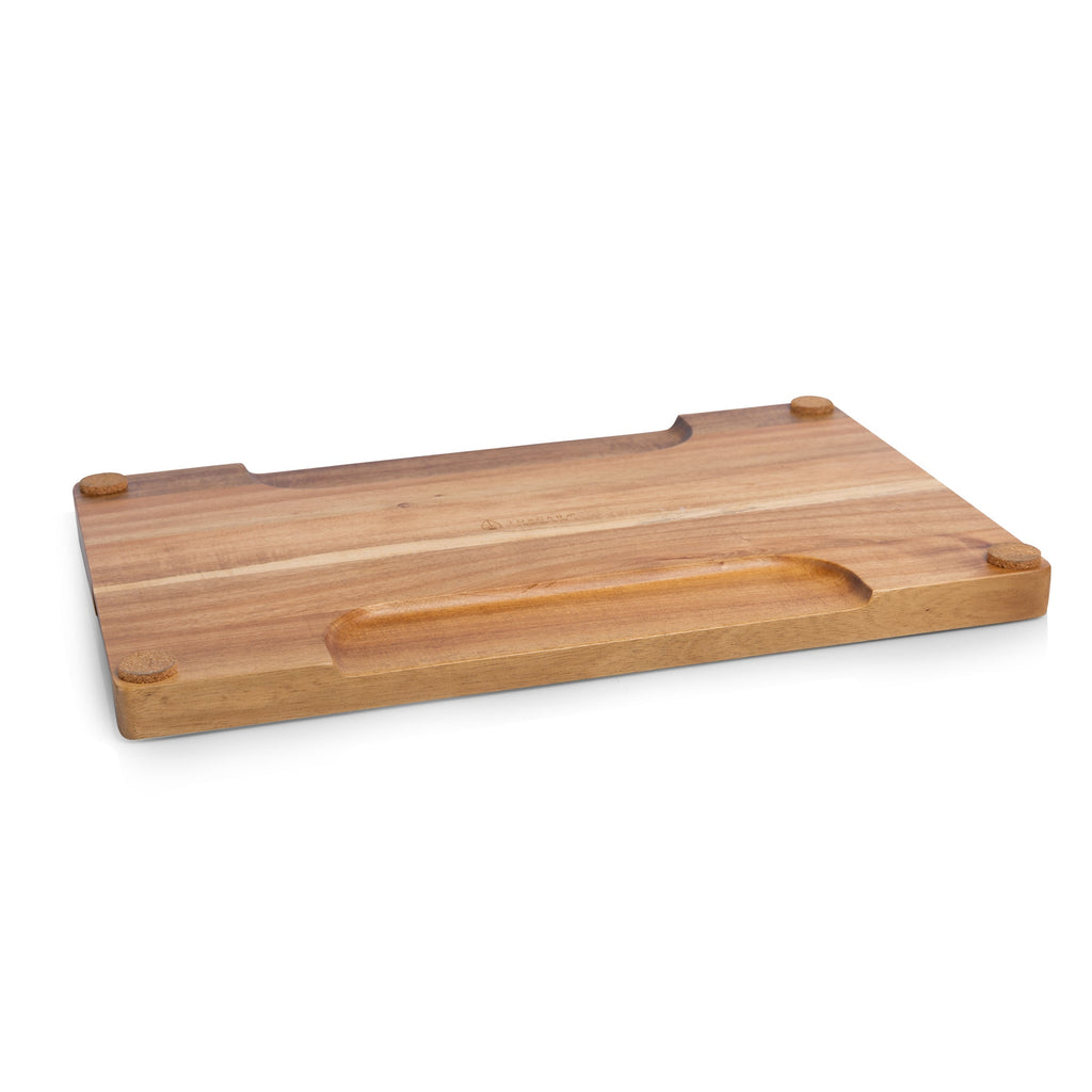 Ventana Tempered Glass and Acacia Cheese Board and Knife Set