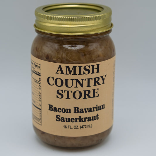 Bacon Bavarian Sauerkraut | Savory Country-Style Kraut | 16 oz