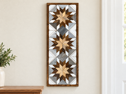Amish-Made Barn Quilt Banner | 10.5 × 30 in