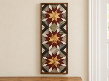 Amish-Made Barn Quilt Banner | 10.5 × 30 in