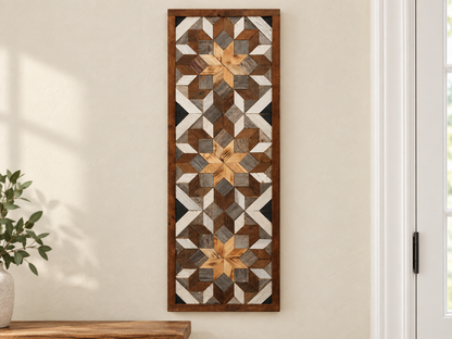 Amish-Made Barn Quilt Banner | 10.5 × 30 in