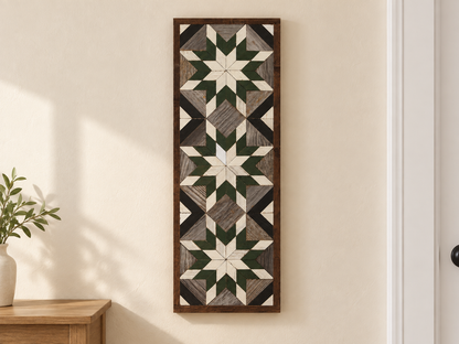 Amish-Made Barn Quilt Banner | 10.5 × 30 in