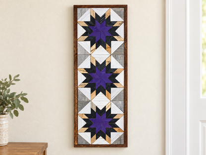 Amish-Made Barn Quilt Banner | 10.5 × 30 in