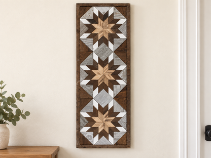 Amish-Made Barn Quilt Banner | 10.5 × 30 in