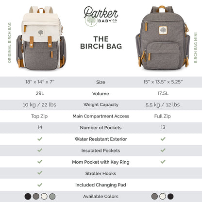 Birch Bag Mini - Diaper Backpack