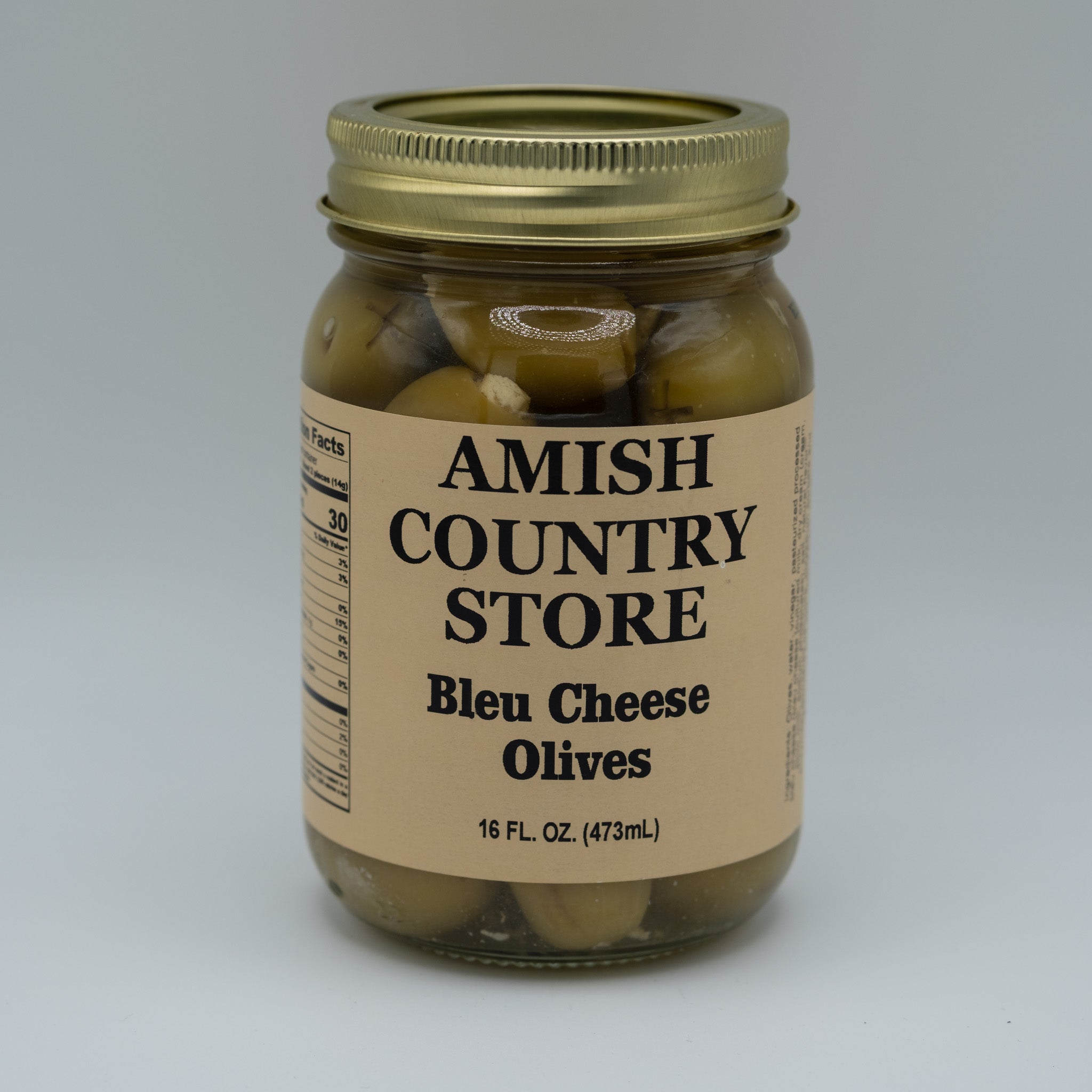 Old-Fashioned Bleu Cheese Stuffed Olives | Savory Queen Olives | 16 oz