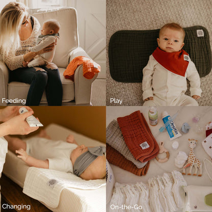 Pebble Set - Muslin Burp Cloths (4 Pack)