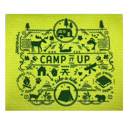 Camp it Up! Camping Gift & Eco Swedish Dishcloth- Soak iT Up