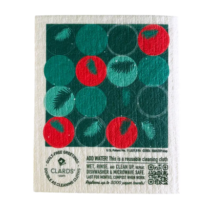 Cardinal Branches | Eco Greeting Card Turns Into Cleaning Cloths | Soak iT Up Clards