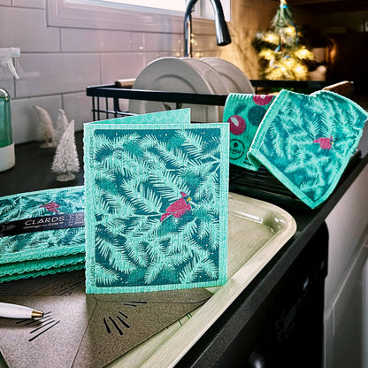 Cardinal Branches | Eco Greetings Turn Cleaning Cloths | Soak iT Up Clards