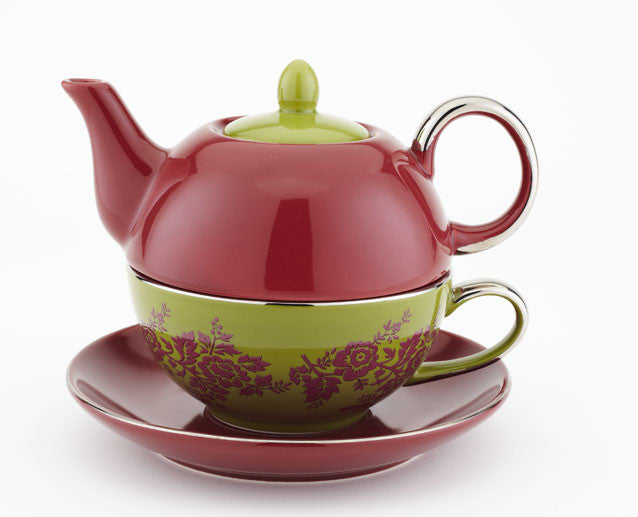 Red Tea for One w/ Saucer