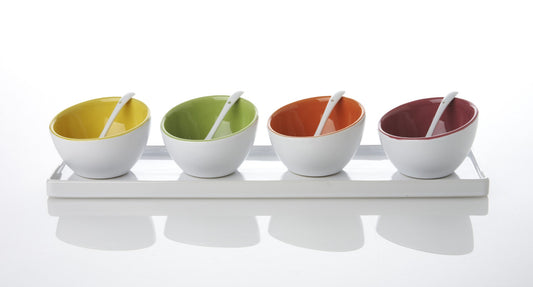 Contemporary Sauce Dish Tray  (set of 4)