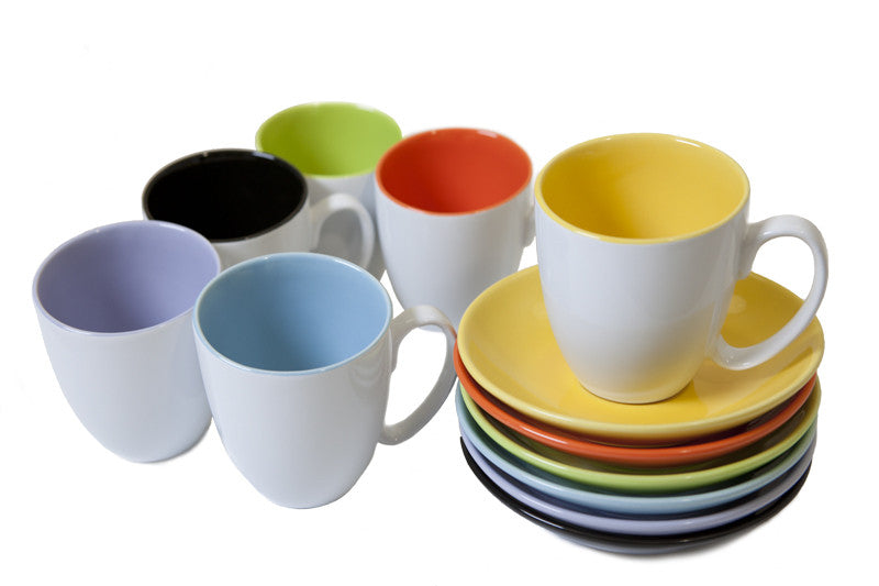 Coffee/Tea 10.0 oz Cup and Saucer (set of 6)