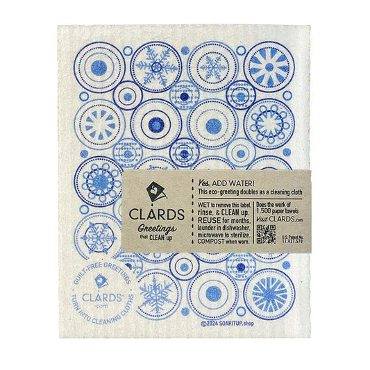 Eco-Greeting Chickadee Etching Turn to Cleaning Cloths |Soak iT Up Clards®