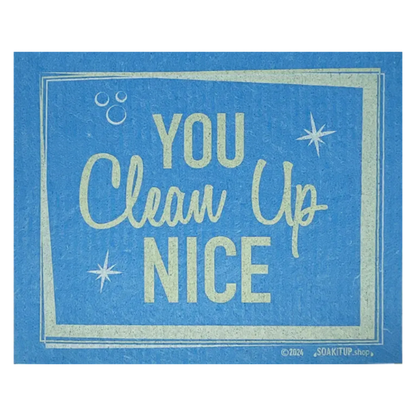 You Clean Up Nice | Eco-Friendly Sponge Cloth – Soak iT Up