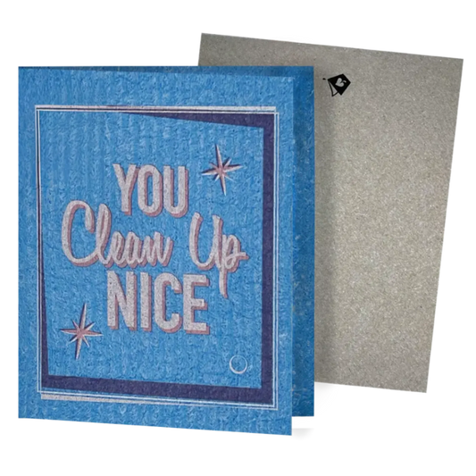 Eco-Greeting Turn Cleaning Cloths—You Clean Up Nice | Soak iT Up Clards®
