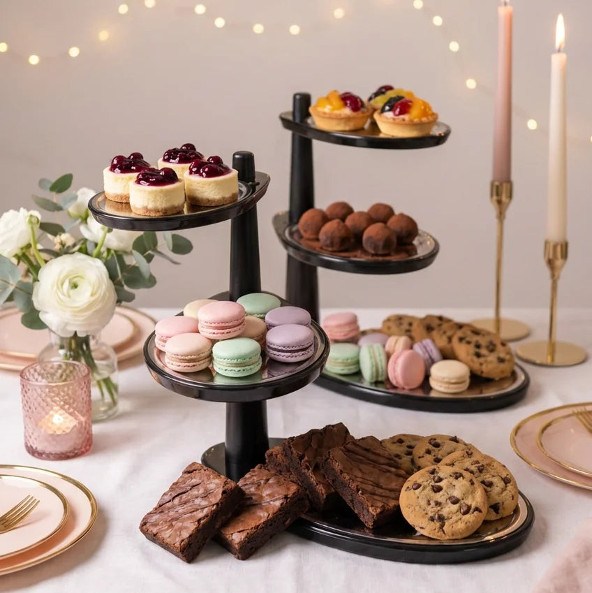 3-Tier Rotating Serving Stand