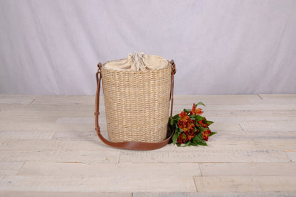 Palermo Rush Insulated Bucket Tote with Leather Straps