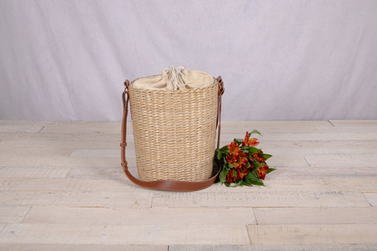 Palermo Rush Insulated Bucket Tote with Leather Straps