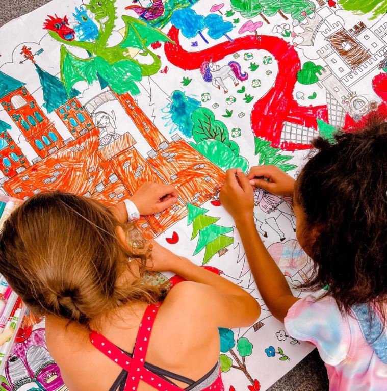 Fairy Tale Coloring Tablecloth